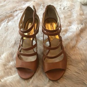 Michaels Kors patent leather cage sandals