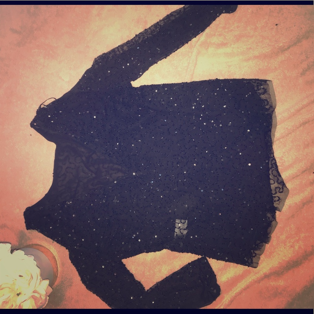 Zara sequin blouse