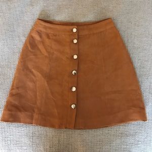 Vegan Suede Skirt