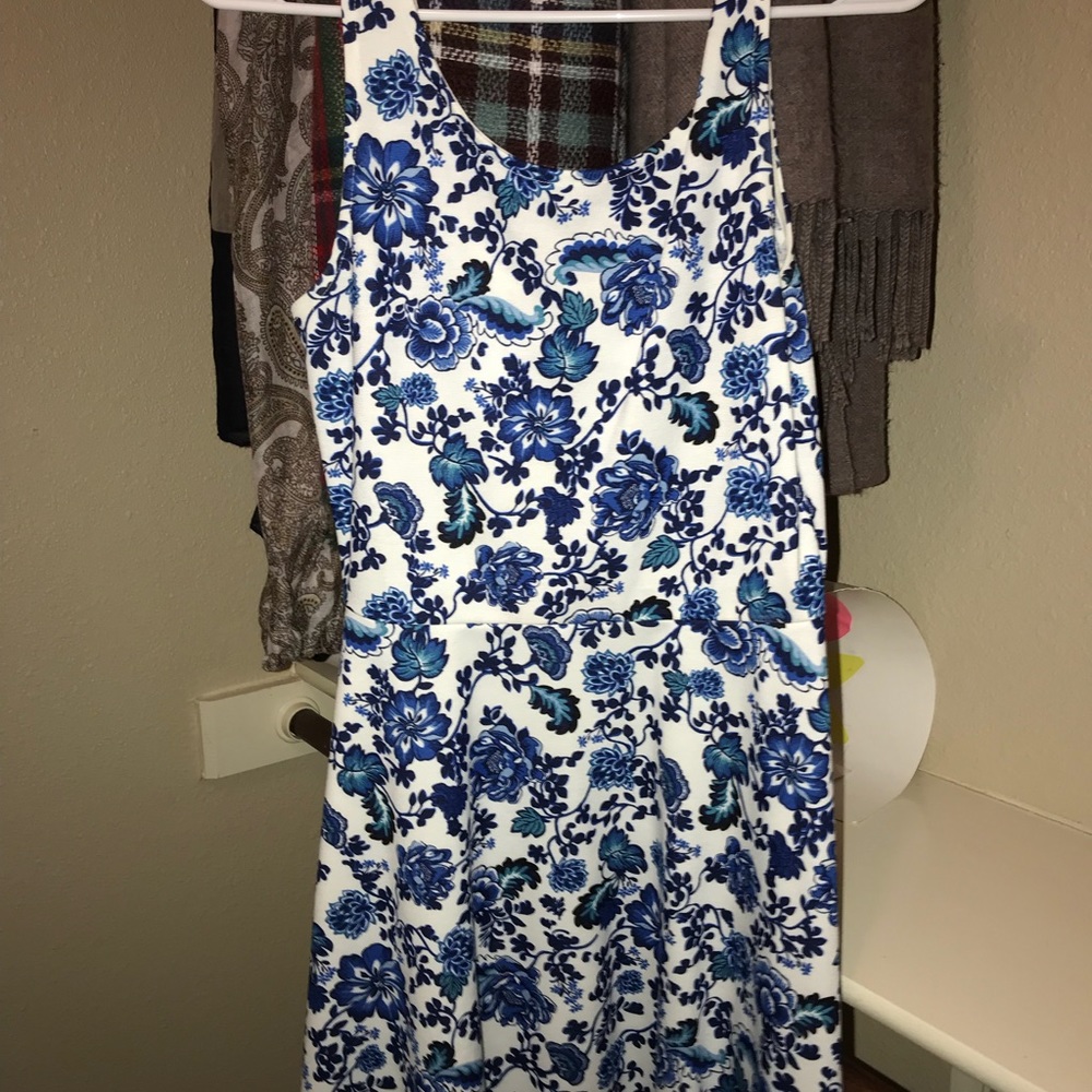 Blue and White H&M Dress