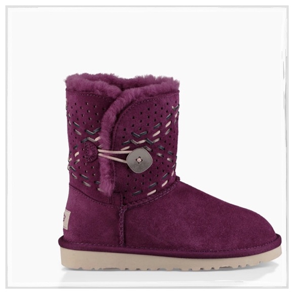UGG® Bailey Button II Purple Tehuano Suede Boots - Picture 6 of 6