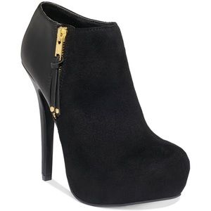 Material Girl Monica Booties Black