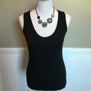 Black tank top by LOFT