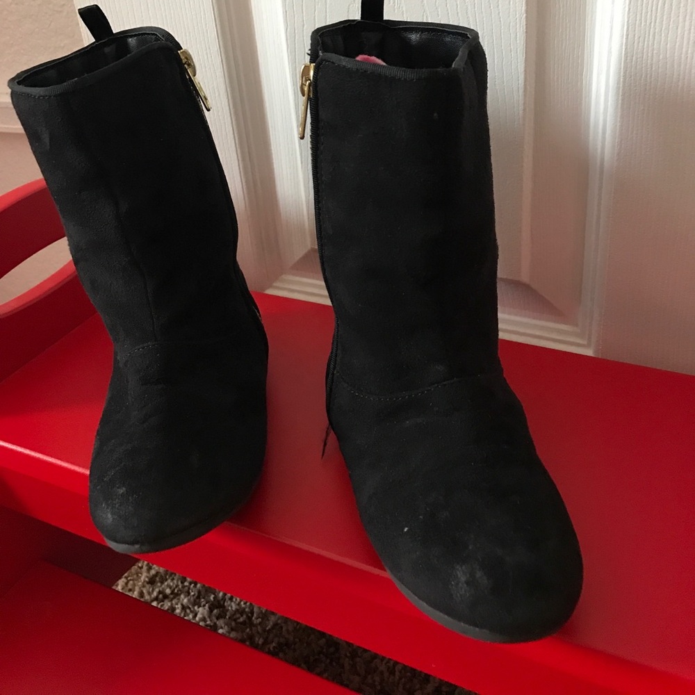 Toddler girl suade boots