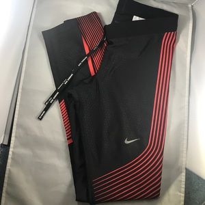Black and Red Nike Running Pants Size Small