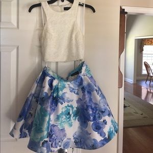 Floral semi formal dress