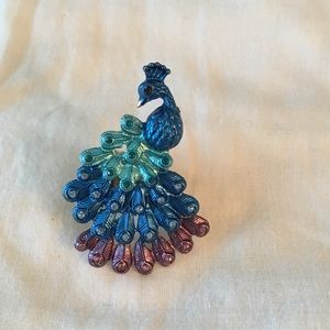 Peacock Ring and Neckace