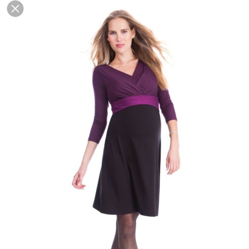 Seraphine Adelaide Maternity Color Block Dress