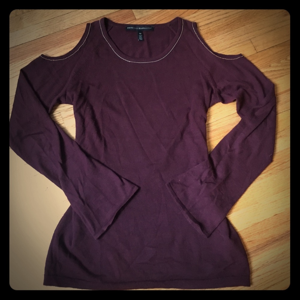 Maroon White House black market sweater