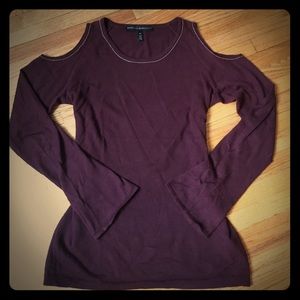 Maroon White House black market sweater