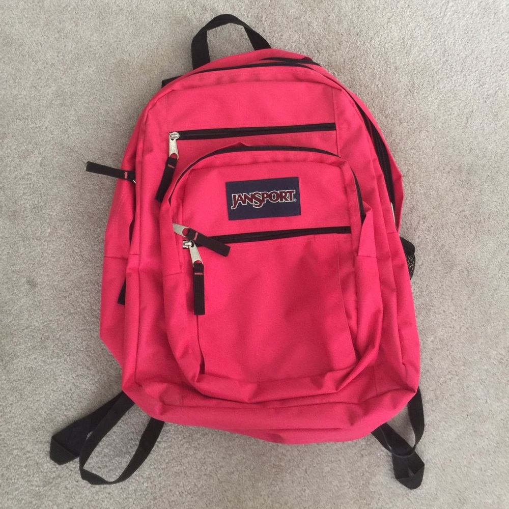 Pink JanSport backpack