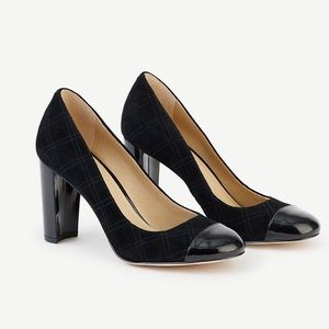 Ann Taylor Suede Cap Toe Pumps