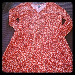Old navy poppy peplum dress