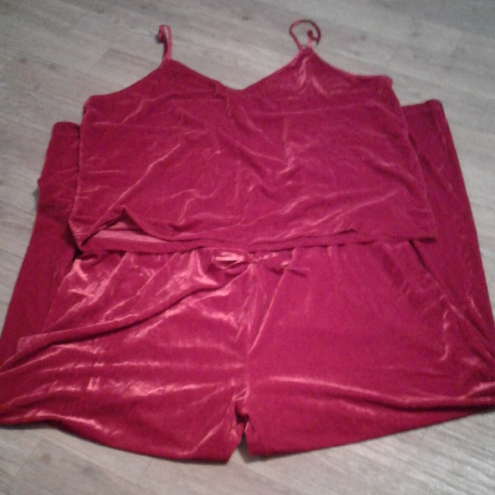 2pc Velour pajama set, size 2x