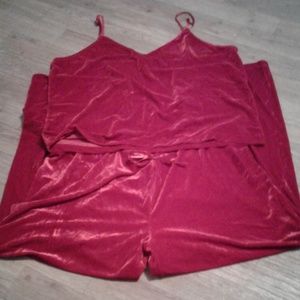 2pc Velour pajama set, size 2x