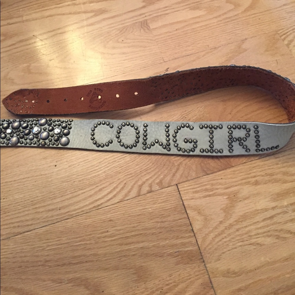Old Stud Handmade belt with silver embellishments
