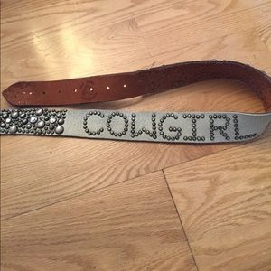 Old Stud Handmade belt with silver embellishments