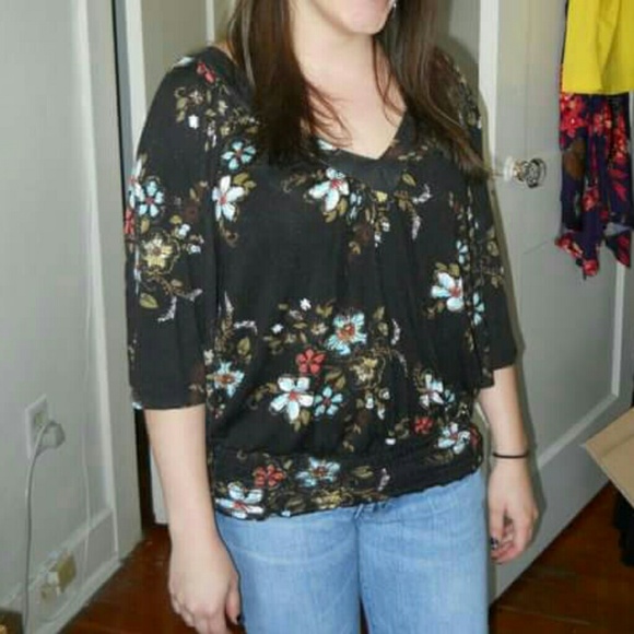 🌵Floral 3/4 Sleeves Shirt - Picture 3 of 3