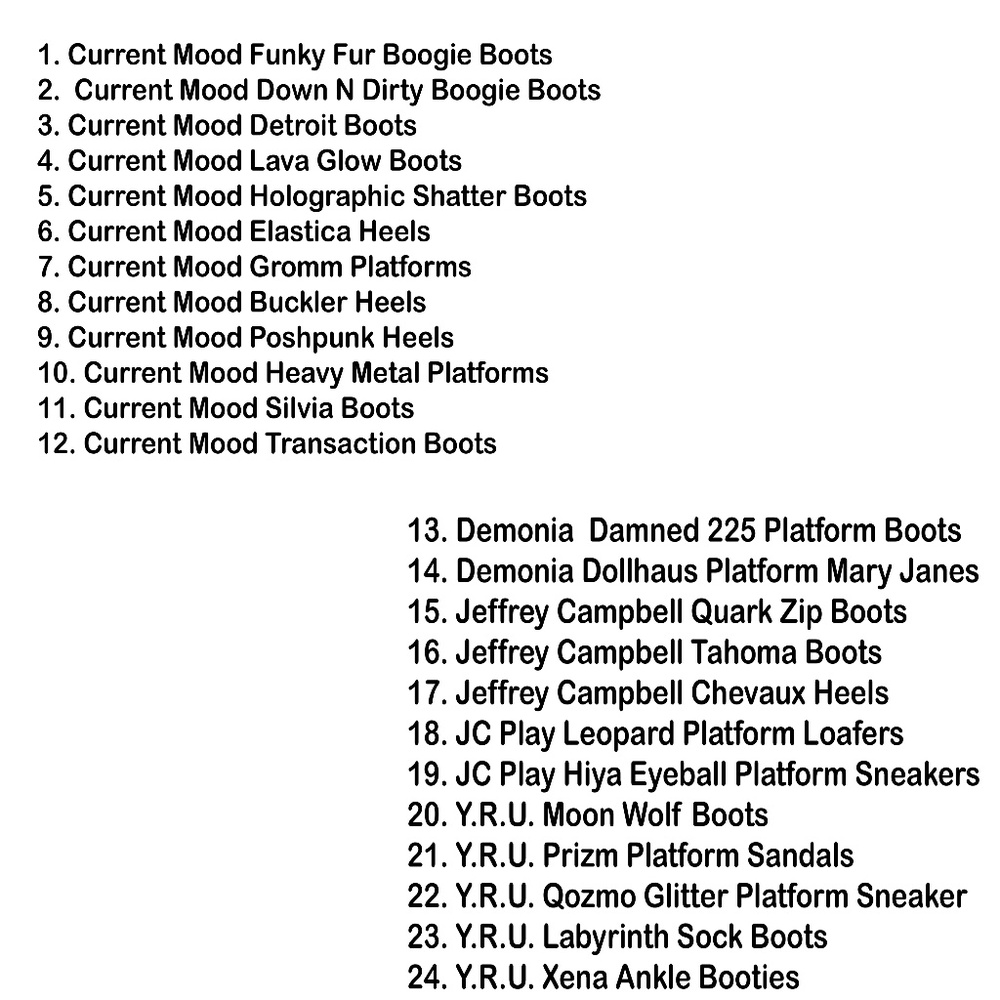 ISOBingo YRU Jeffrey Campbell Demonia Current Mood - Picture 2 of 2