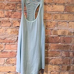 lululemon athletica Tops - Lululemon light blue tank with grey stripes size 8 lululemon athletica Tops - Lululemon light blue tank with grey stripes size 8