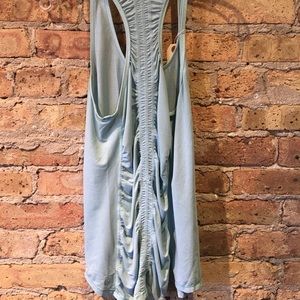 lululemon athletica Tops - Lululemon light blue tank with grey stripes size 8 lululemon athletica Tops - Lululemon light blue tank with grey stripes size 8