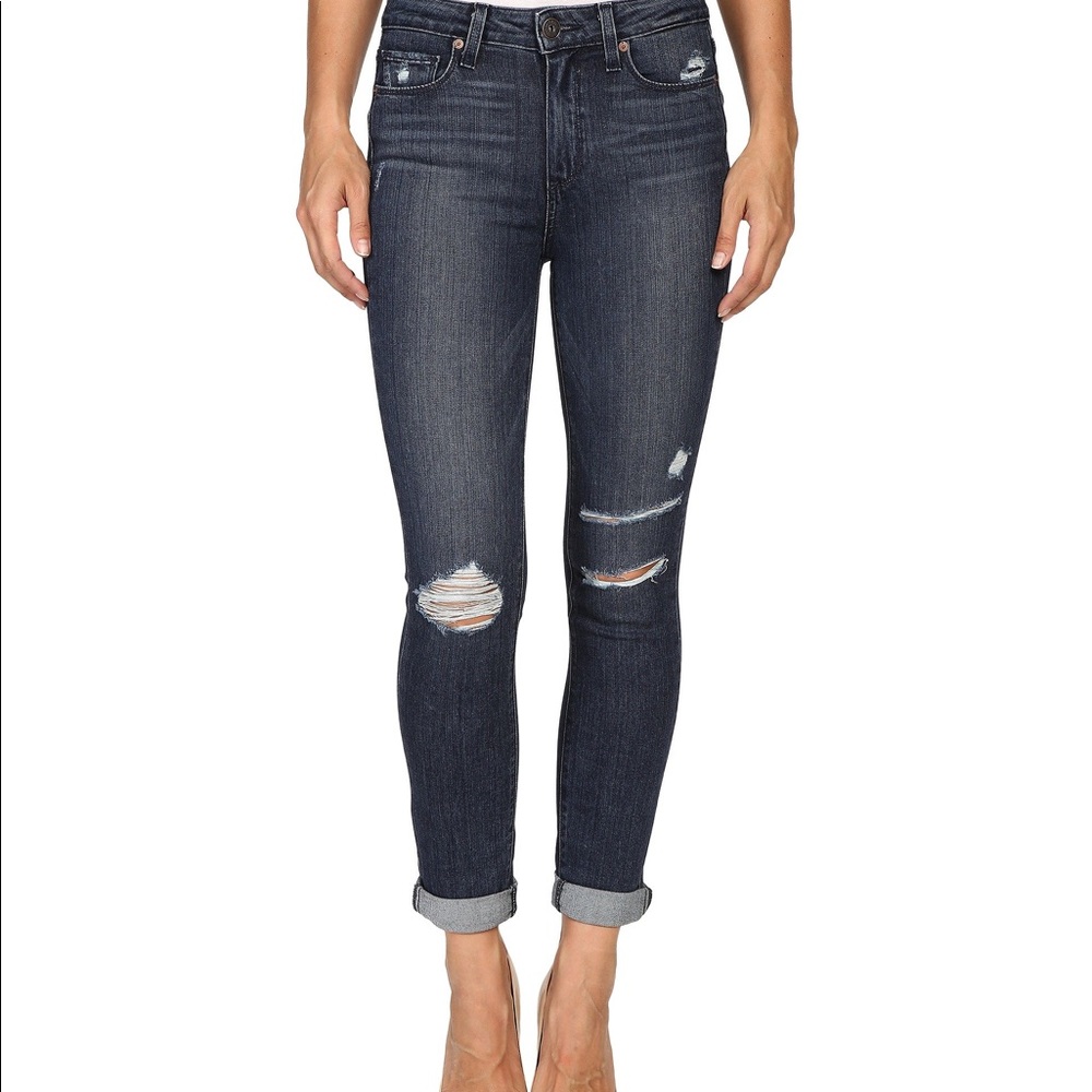 Paige Hoxton Crop Roll-up Jeans! Like New!