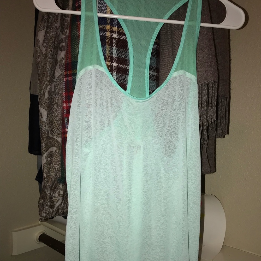 Teal Hollister workout top