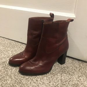 Cole Haan dark brown booties