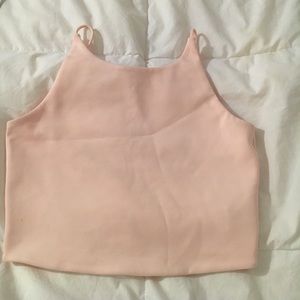Zara blush crop top