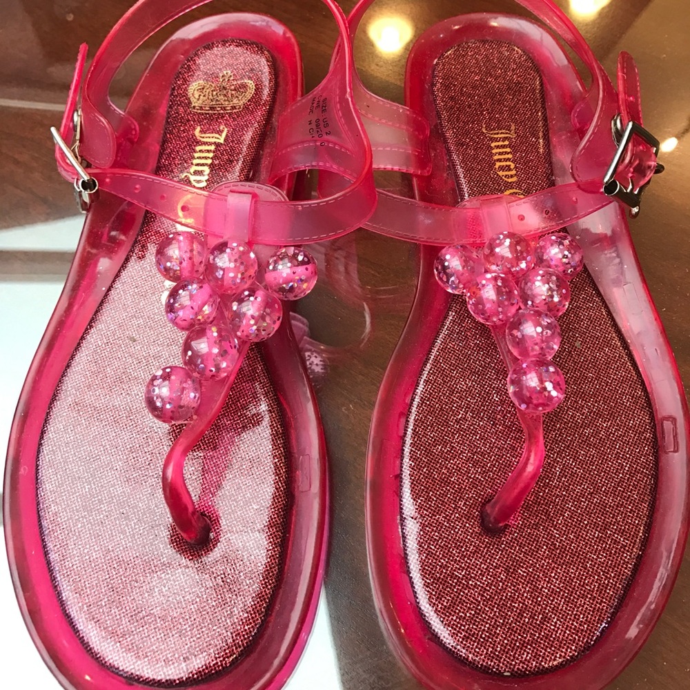 Juicy couture sandals Sz 2
