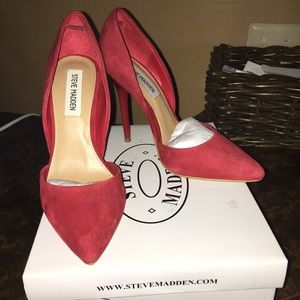 Steve Madden Varcityy Red Pointed Toe Heels