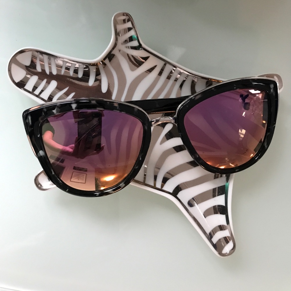 Quay My Girl Cat Eye Sunglasses Pink and Tortoise