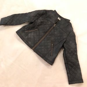 Oshkosh Kids 2T Diamond Quilted Motorcycle Jacket