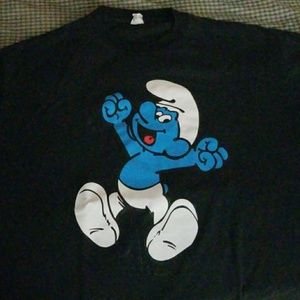 XL cartoon T-shirt (Smurfs)