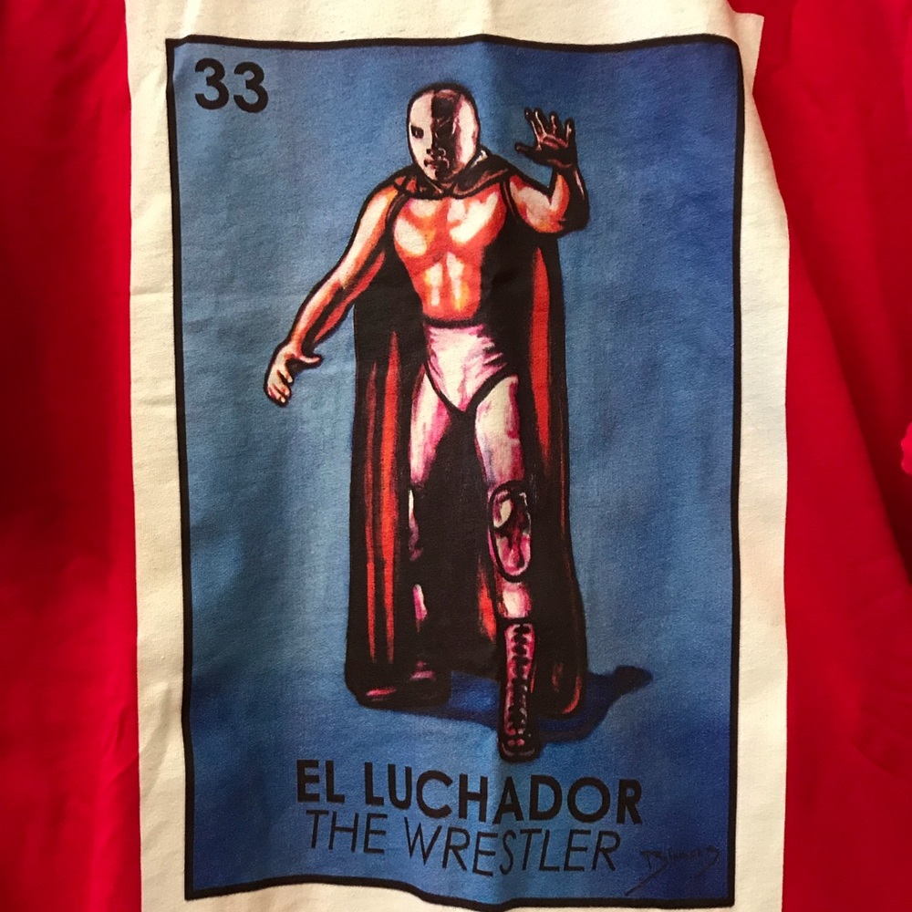 NWT! Redbubble  XL T-shirt - Loteria Wrestler
