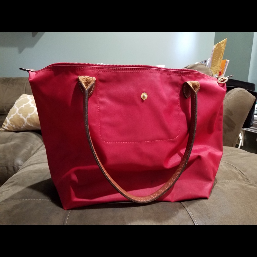 Longchamp Red Large La Pliage