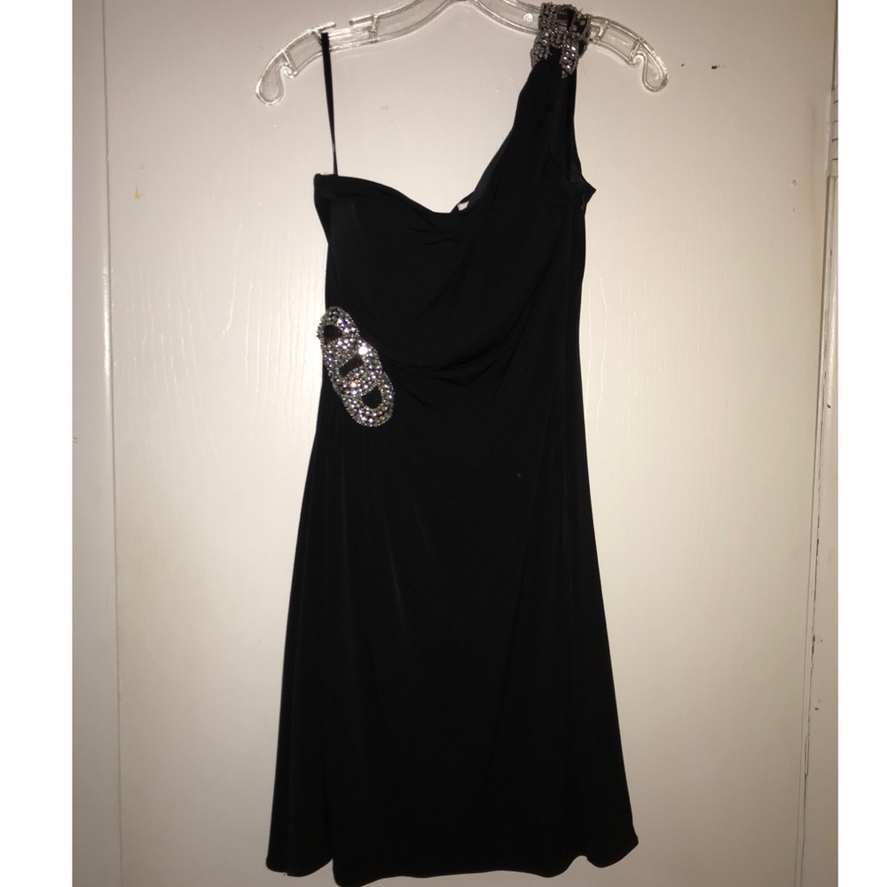 One shoulder cocktail dress