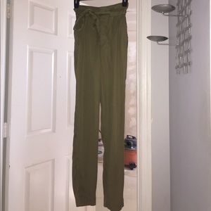 Olive green h&m pants