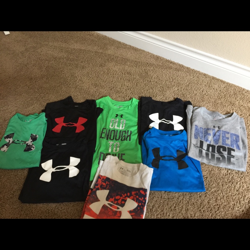 Under Armour Boys Short Sleeved Tee Lot