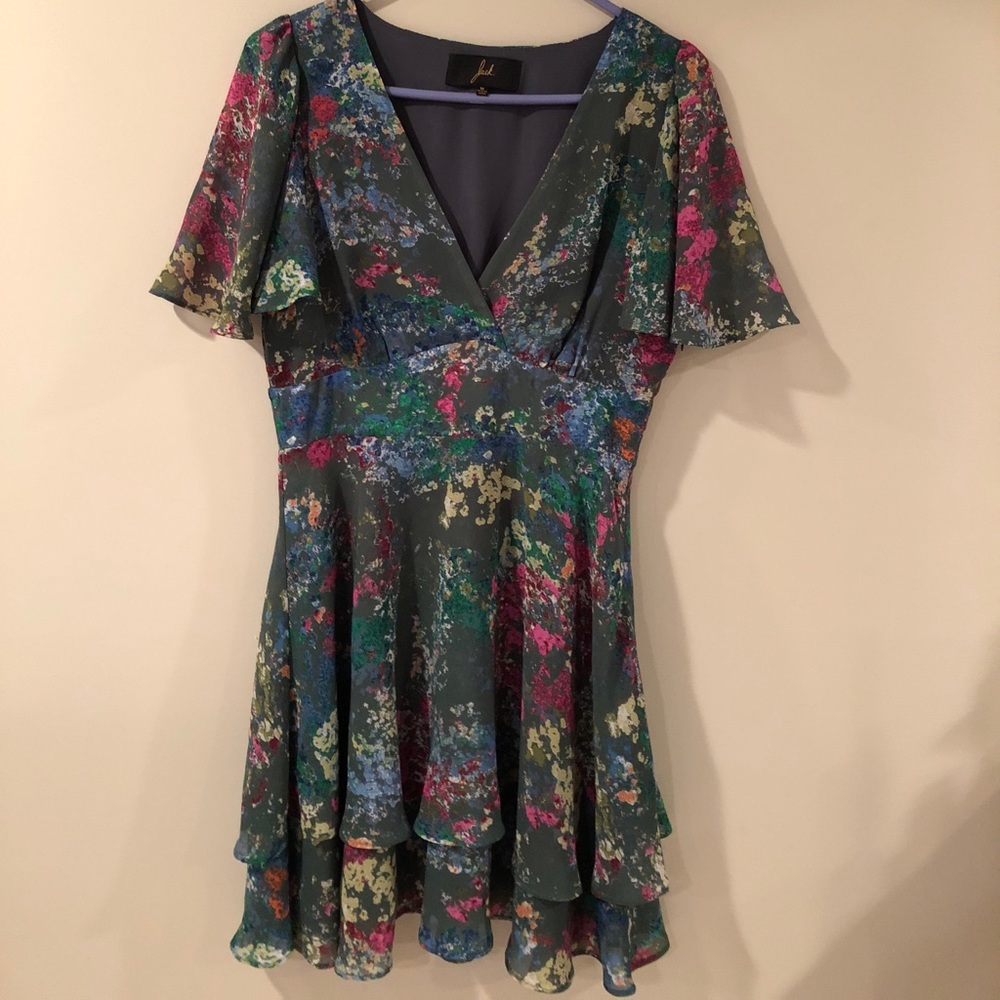 Green Floral Dress Size Medium