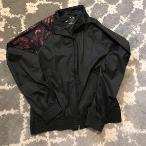 Adidas Black Windbreaker
