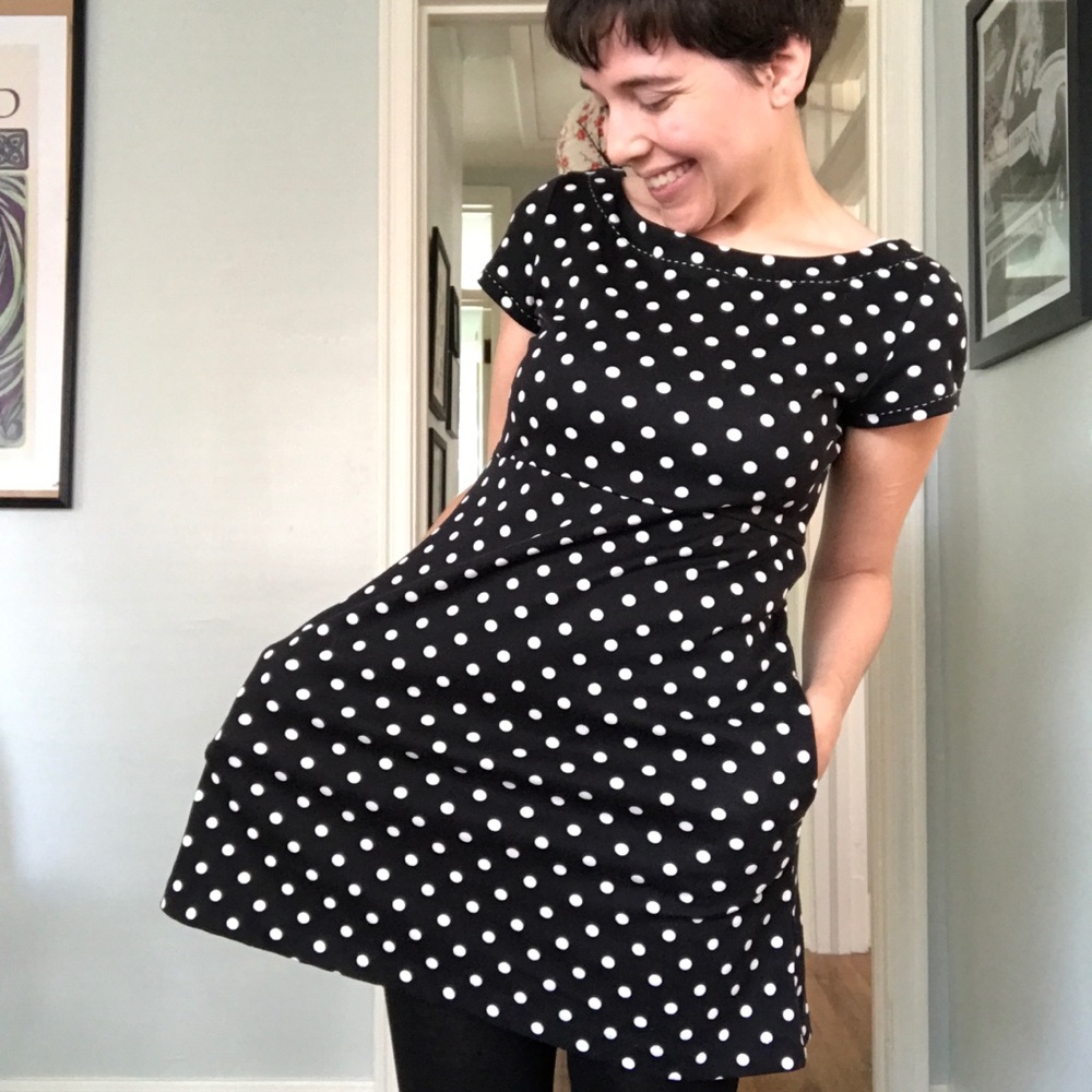 Anthropologie polka dot tunic or dress