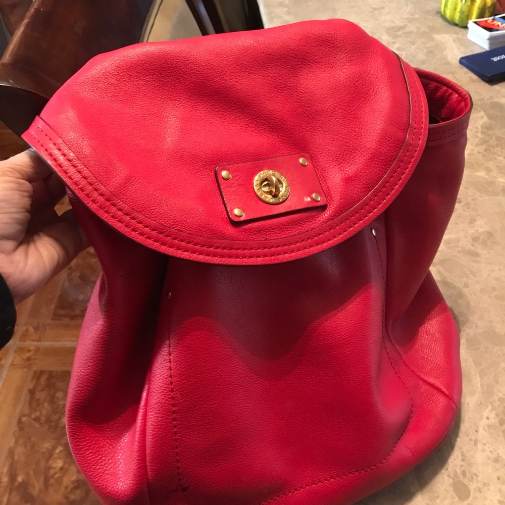 Red Marc Jacobs Backpack