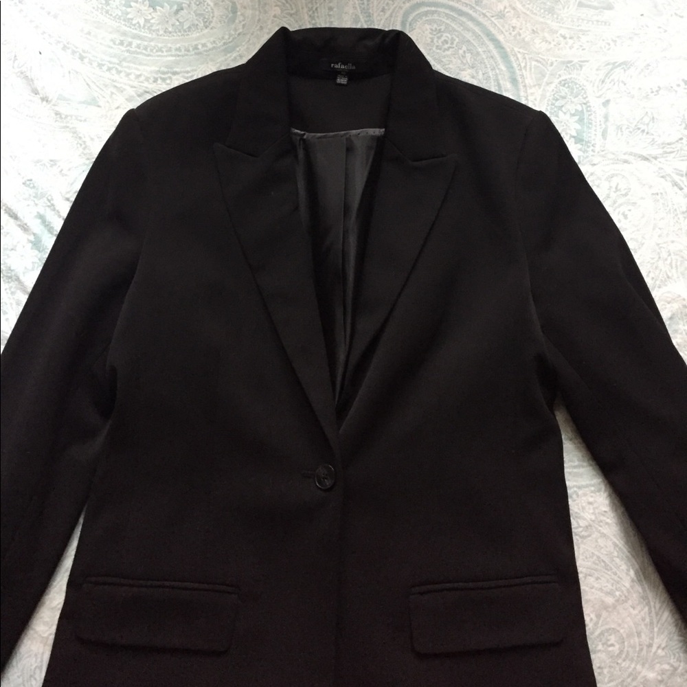 Black Blazer-lined-Rafaela Brand