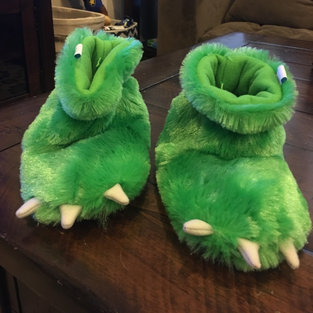 Dinosaur slippers
