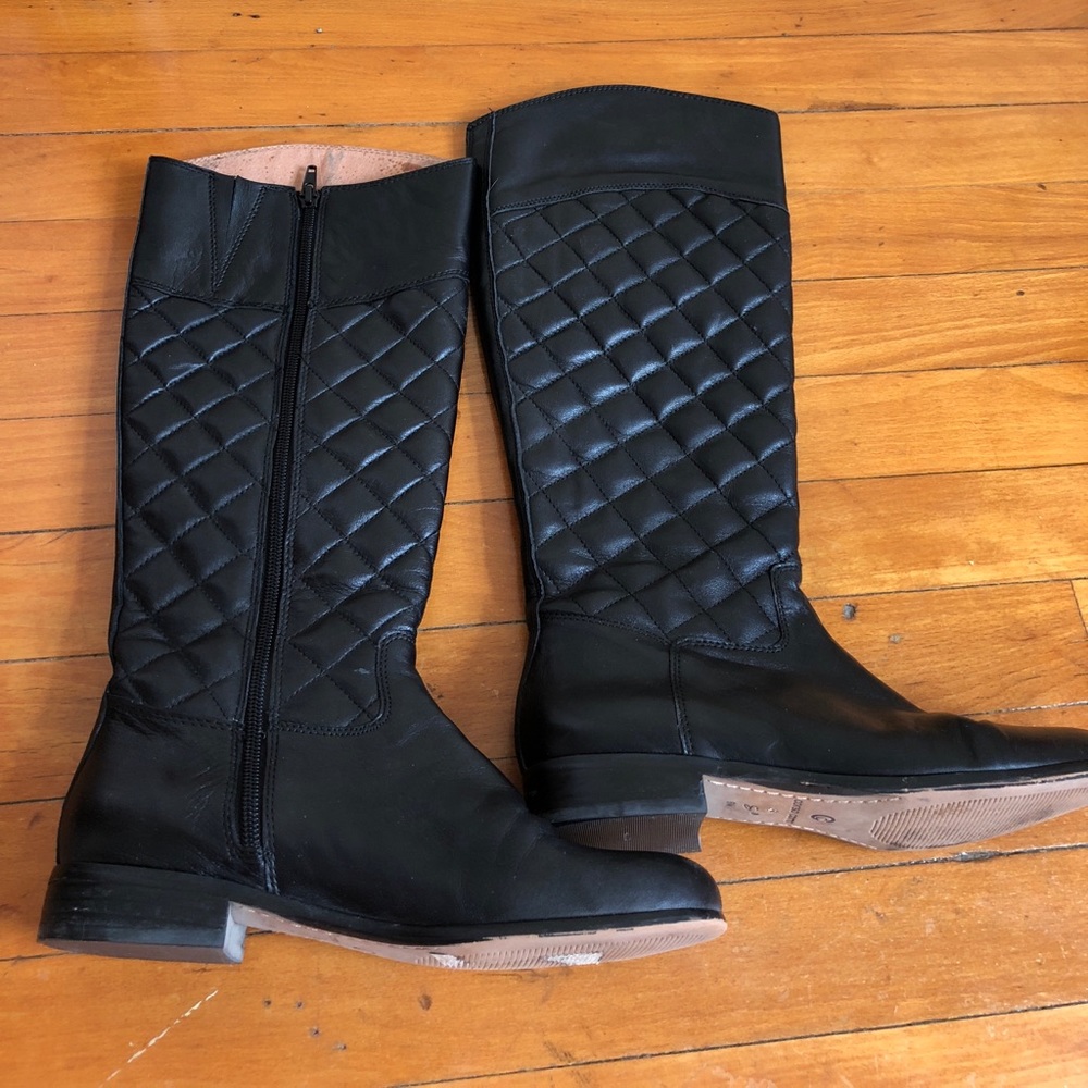 CORSO COMO QUILTED LEATHER BOOTS