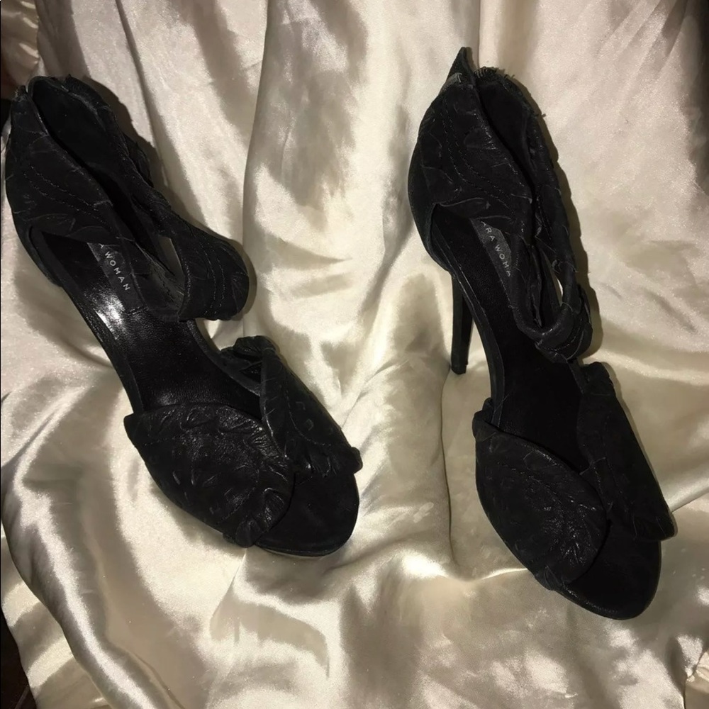 Zara Ankle Strap peep toe Platform