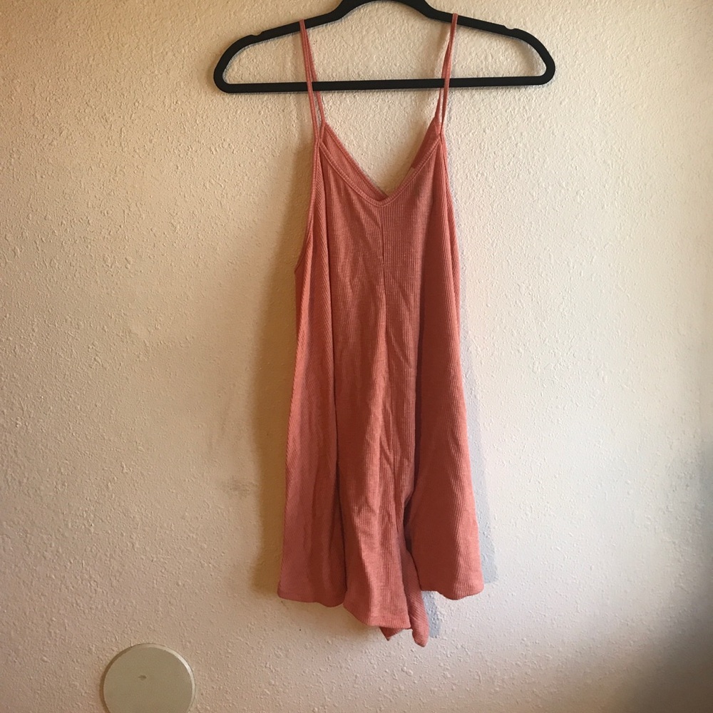 Free People orange romper / pajamas