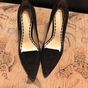 Enzo Angolini Black Suede Heels Size 8