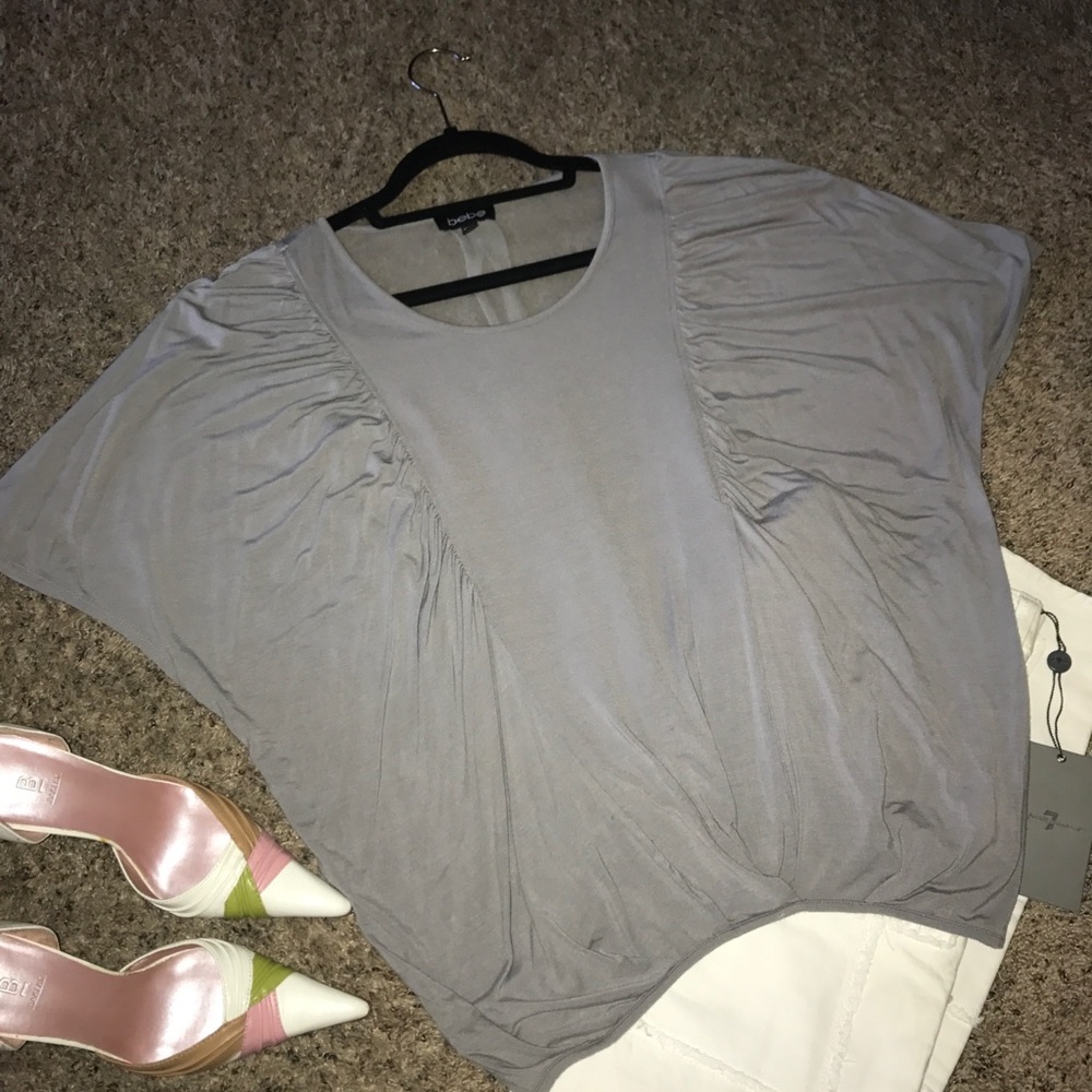 Gray Flowy Top - Picture 2 of 4